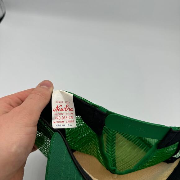 Vintage Rozen Construction Hat Green Trucker Snapback 80s 90s Mesh - Picture 4 of 5